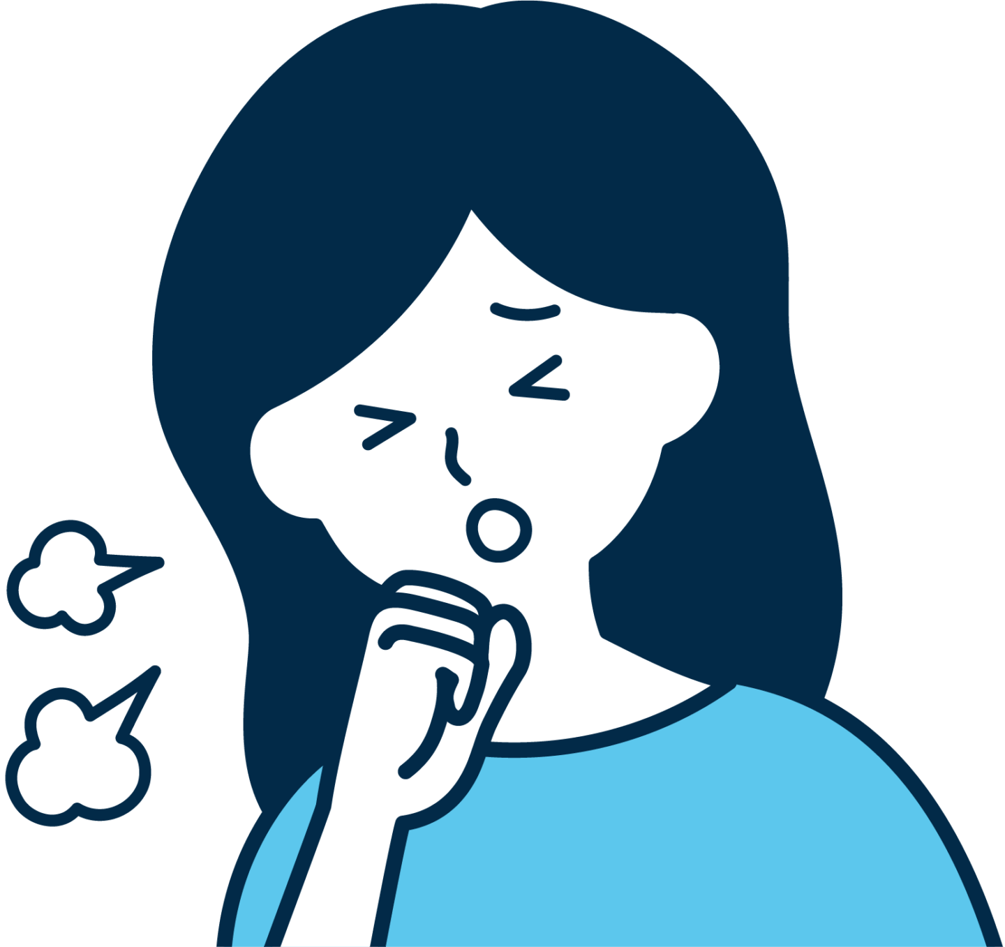 女性 せき 咳 喘息